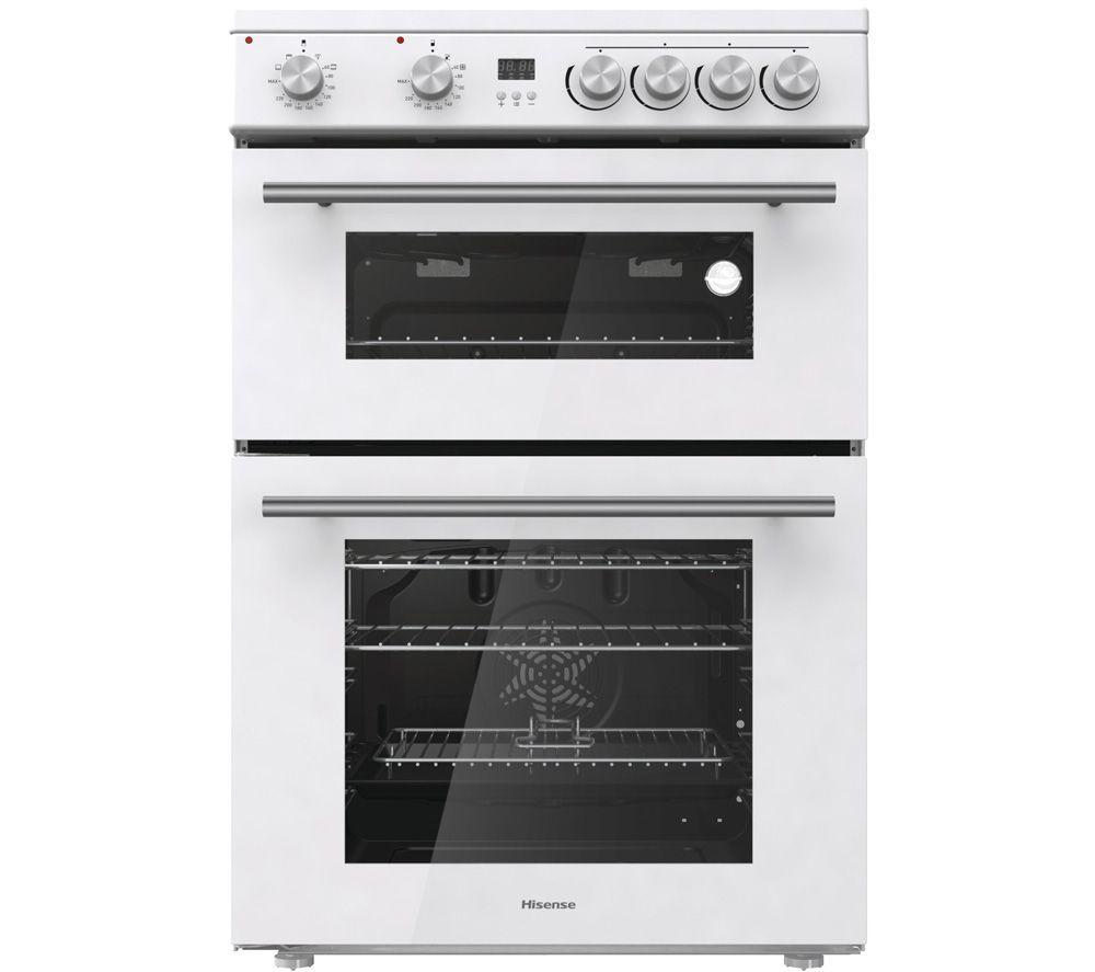 HISENSE HDE3211BWUK 60 cm Electric Cooker – White, White