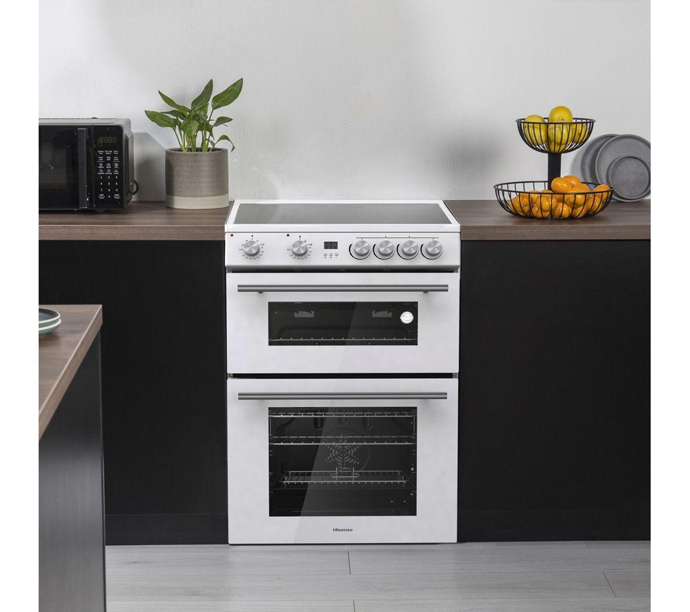 HISENSE HDE3211BWUK 60 cm Electric Ceramic Cooker - White image number 18 of 18