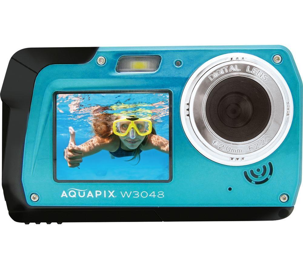 Easypix Aquapix W3048 Edge Compact Camera - Ice Blue, Blue