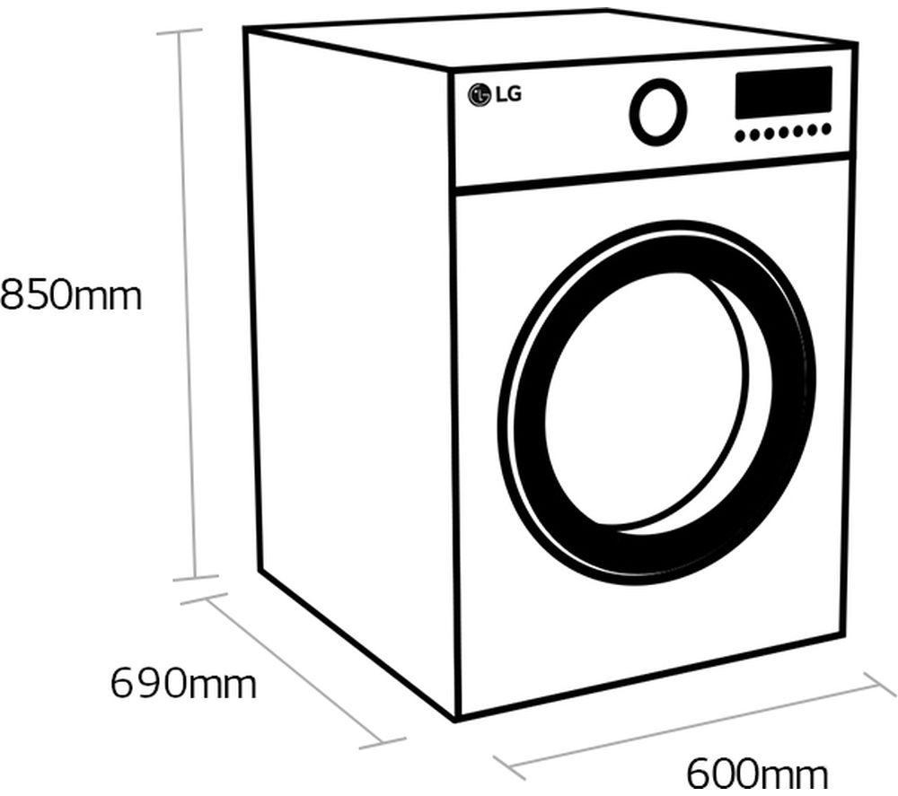 LG Series 4 ThinQ FDV709W WiFi-enabled 9 kg Heat Pump Tumble Dryer - White image number 7 of 16