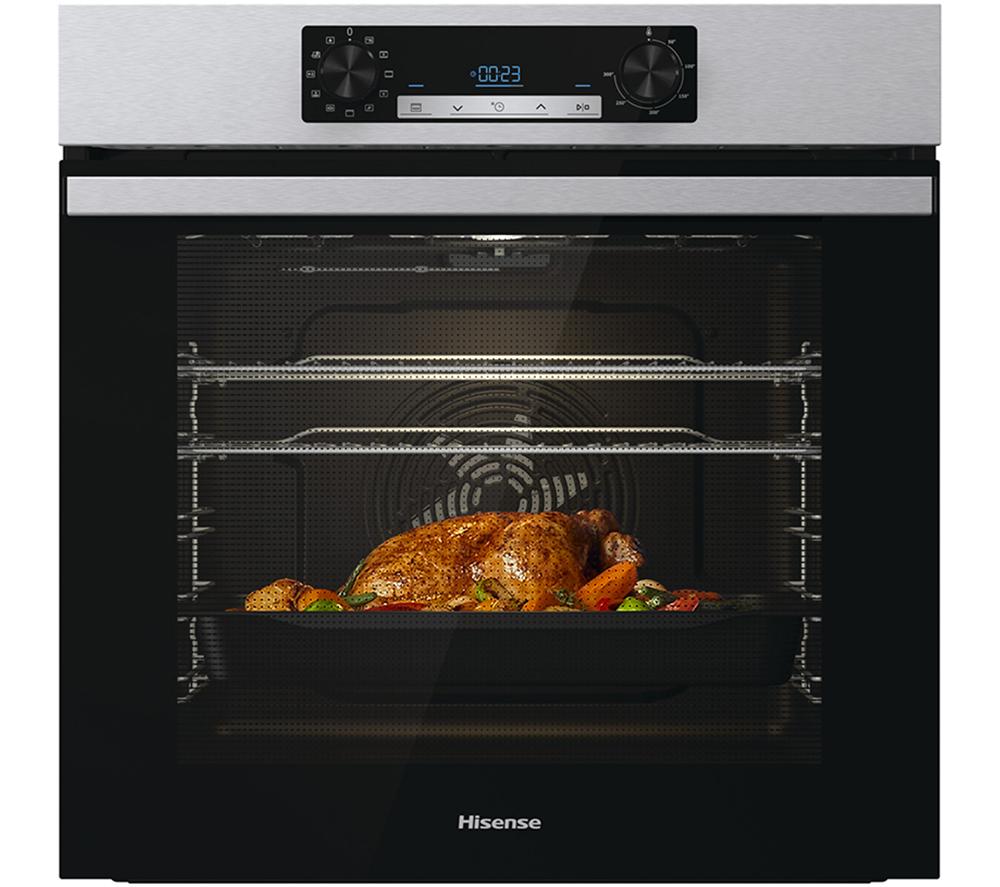 HISENSE BI62212AXUK Electric Steam Oven - Black & Stainless Steel, Stainless Steel