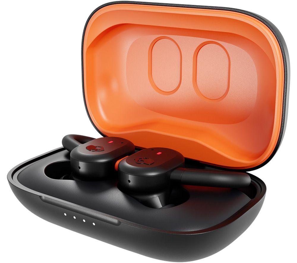 SKULLCANDY Push Active Wireless Bluetooth Sports Earbuds - True Black & Orange - image 4