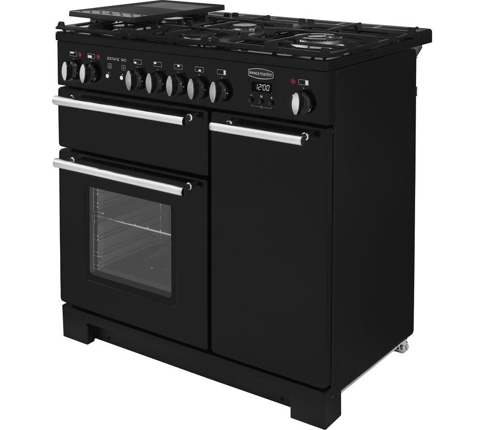 Black electric deals range cooker 90cm