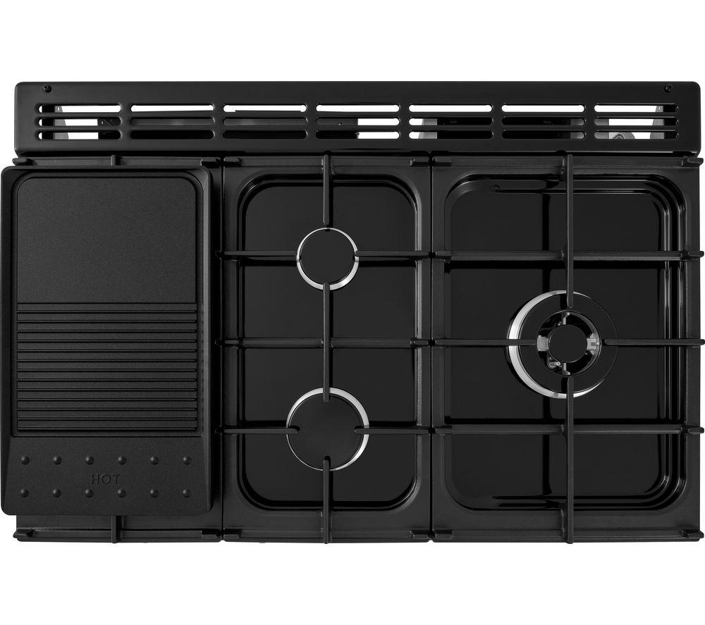 RANGEMASTER Estate 90 EST90DFFSL/C Dual Fuel Range Cooker - Slate & Chrome image number 5 of 13