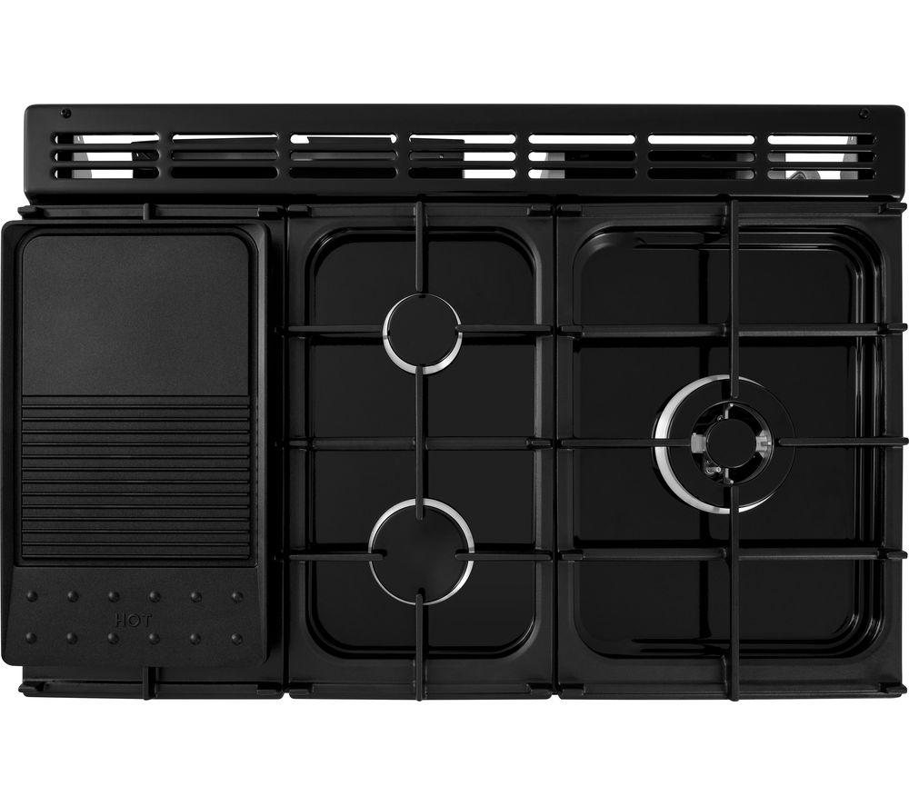 RANGEMASTER Estate 90 EST90DFFSS/C Dual Fuel Range Cooker - Stainless Steel & Chrome image number 4 of 8