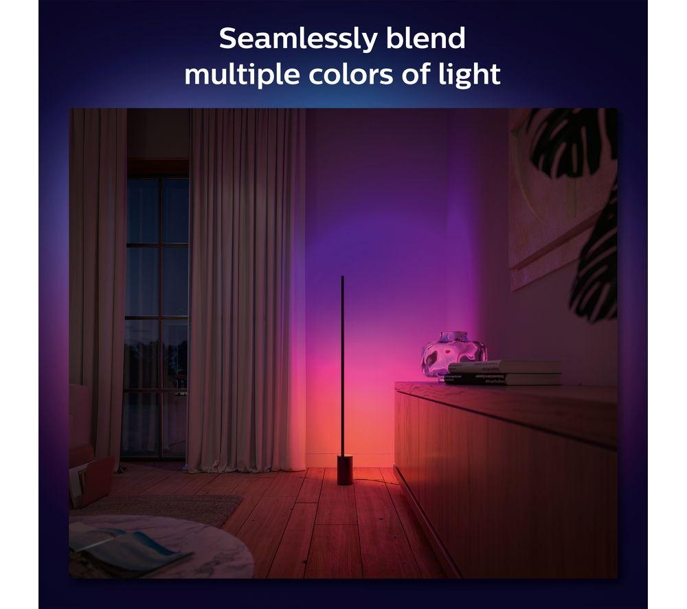 PHILIPS HUE Signe Gradient White & Colour Ambiance Smart LED Floor Lamp - Black image number 2 of 8