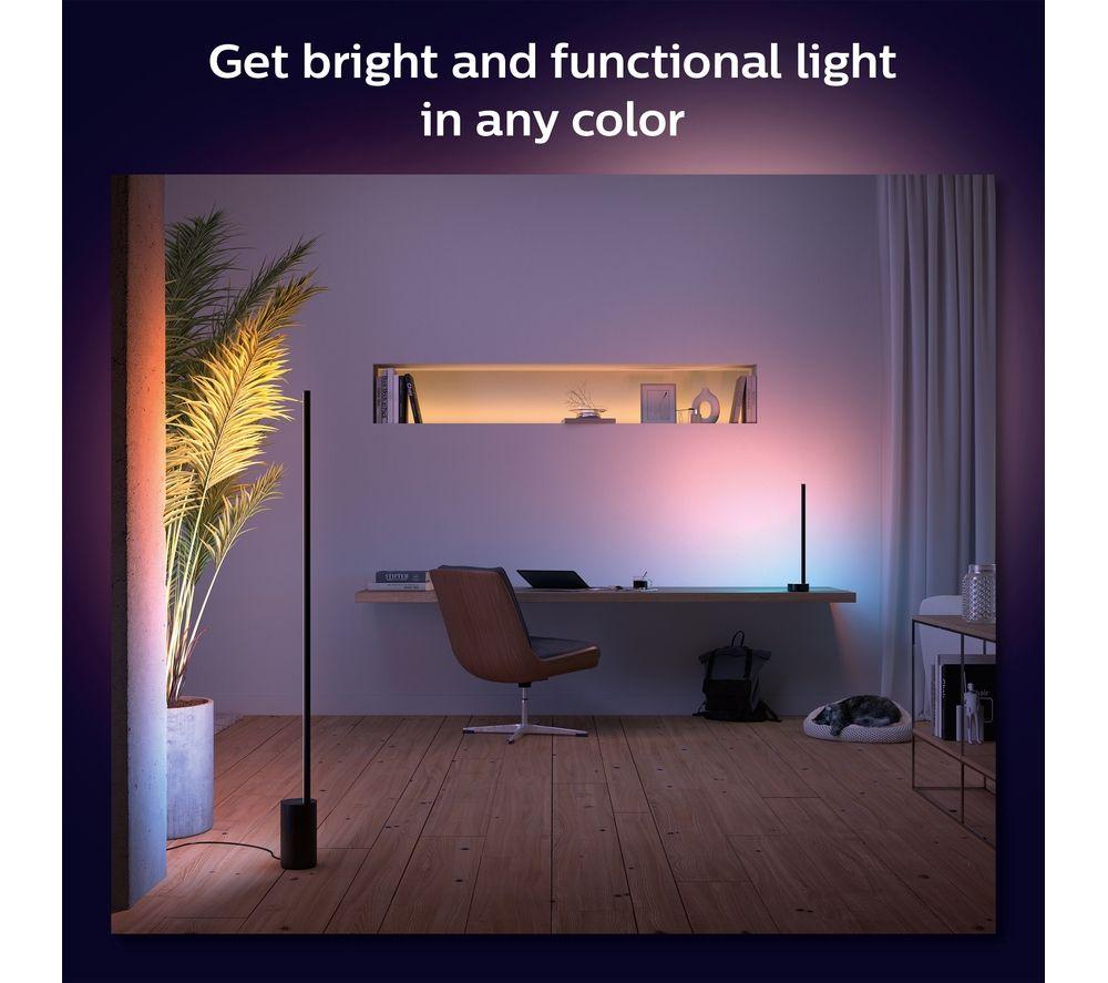PHILIPS HUE Signe Gradient White & Colour Ambiance Smart LED Floor Lamp - Black image number 4 of 8
