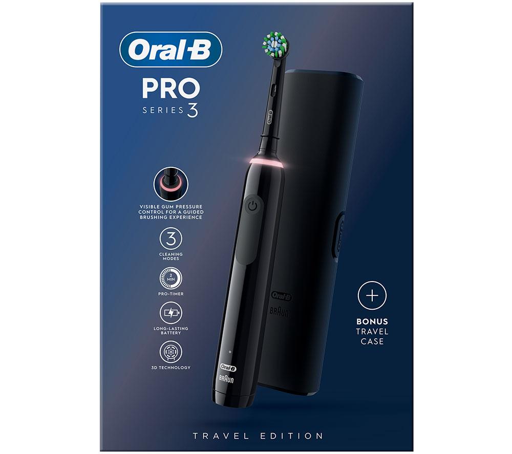 Buy ORAL B Pro 3 3500 Electric Toothbrush Black CurrysIE