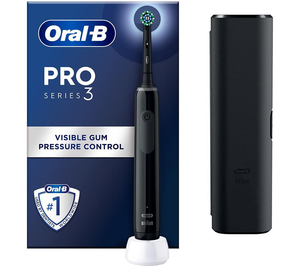 ORAL B Pro 3 3500 Electric Toothbrush - Black, Black