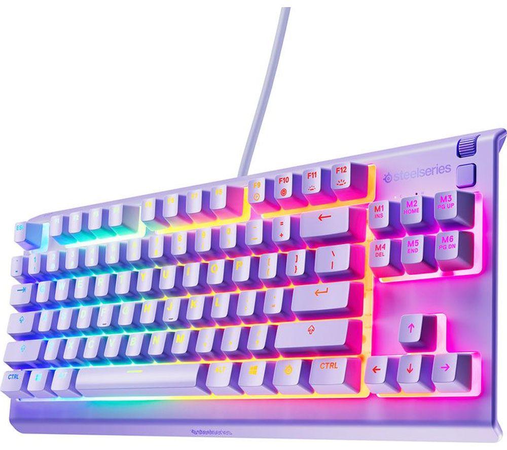 Steelseries Apex 3 Tkl Gaming Keyboard - Lavender, Purple