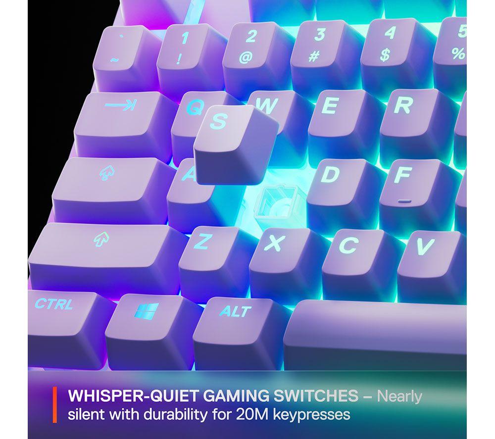 STEELSERIES Apex 3 TKL Gaming Keyboard - Lavender image number 5 of 6