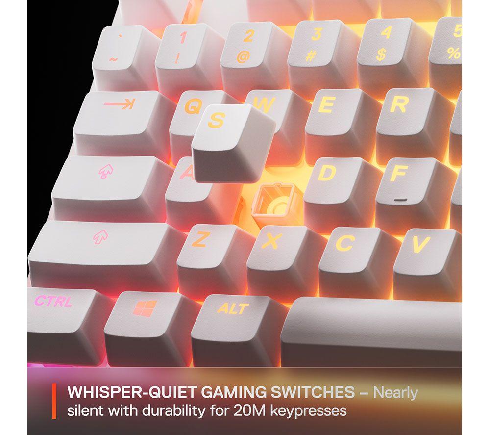 STEELSERIES Apex 3 TKL Gaming Keyboard - White image number 5 of 6