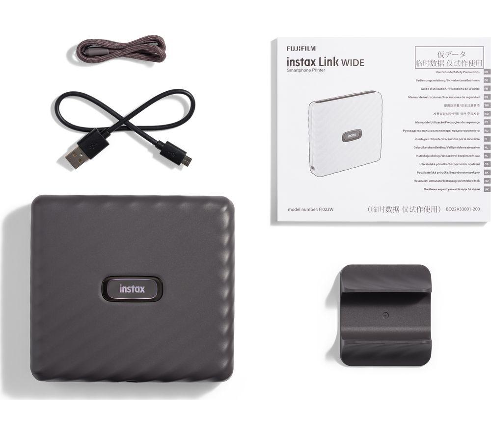 INSTAX Wide Link Photo Printer - Mocha Grey image number 2 of 6