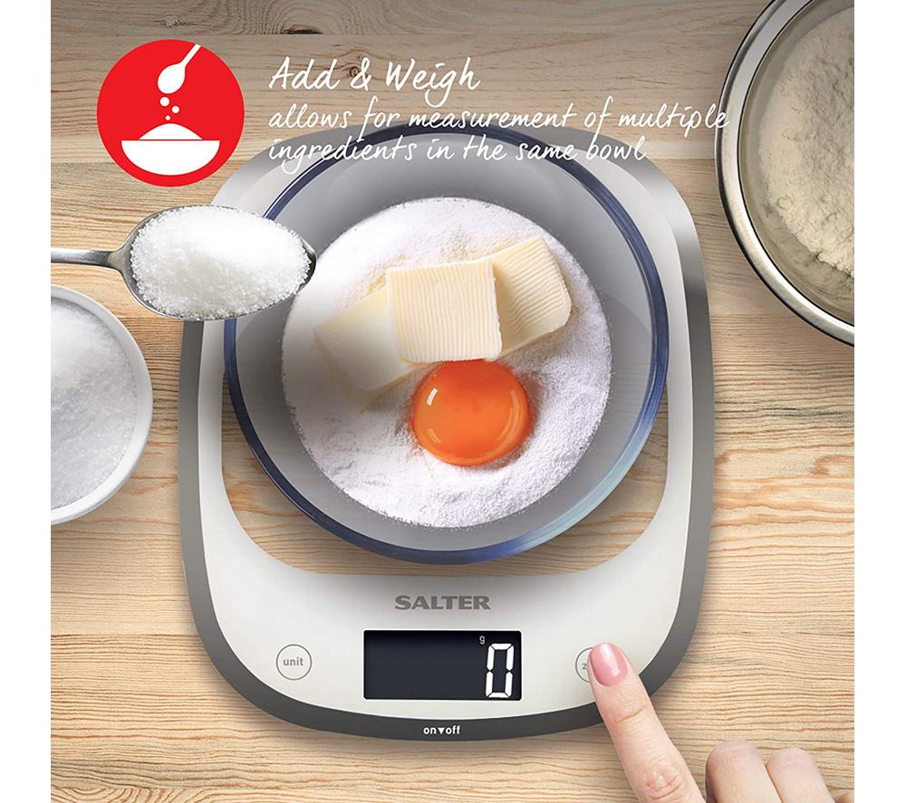 Buy SALTER 1050 WHDR Digital Kitchen Scales White Currys