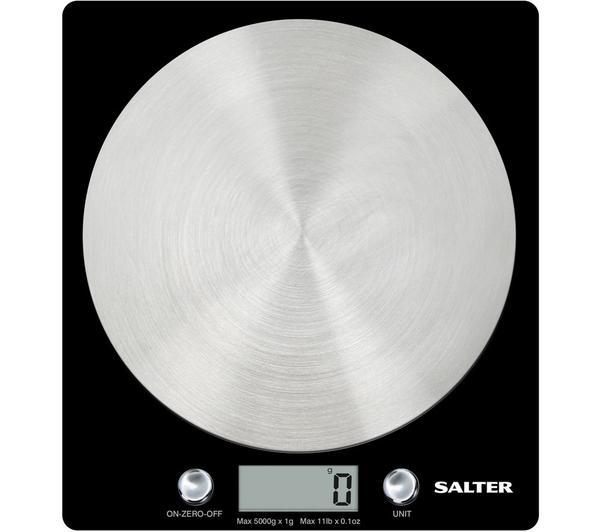 Salter 1036 Black, Slimline Disc Kitchen Scale