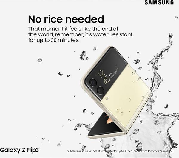 SAMSUNG Galaxy Z Flip3 5G - 128 GB, Phantom Black image number 3