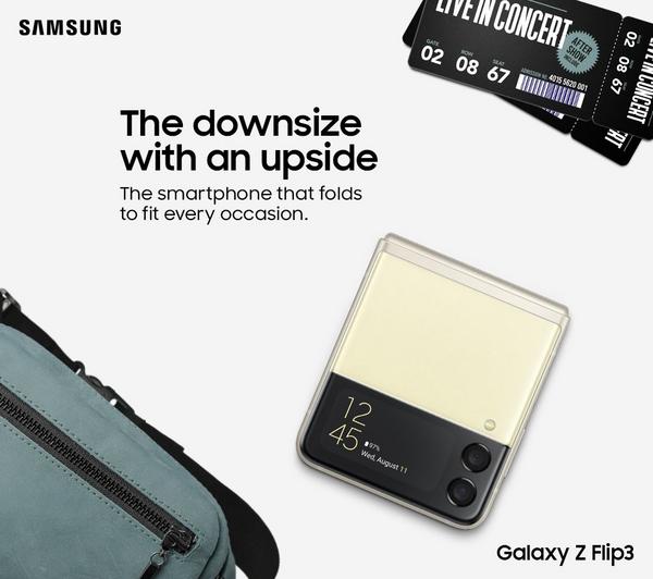 SAMSUNG Galaxy Z Flip3 5G - 128 GB, Cream image number 5