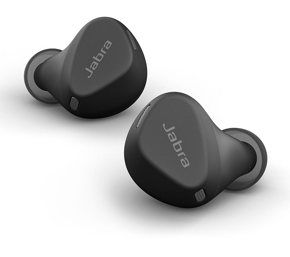 JABRA Elite 4 Active Wireless Bluetooth Noise-Cancelling Sports Earbuds - Black, Black