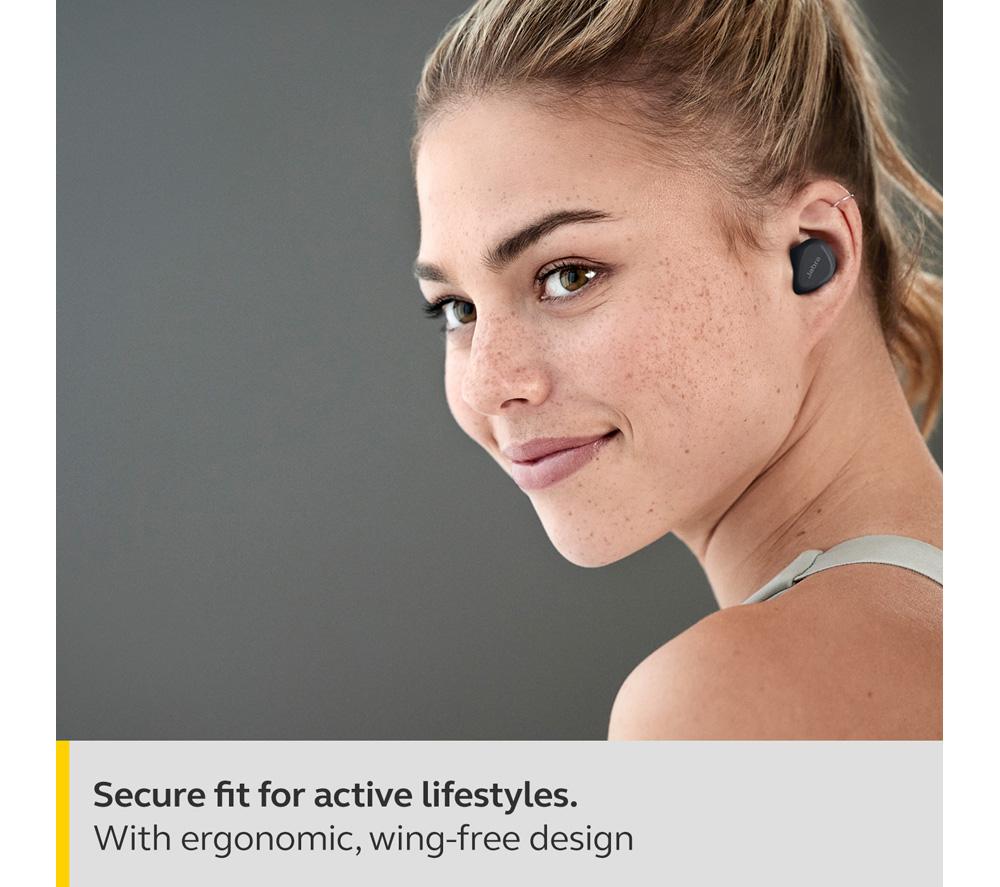 JABRA Elite 4 Active Wireless Bluetooth Noise-Cancelling Sports Earbuds - Black - image 3