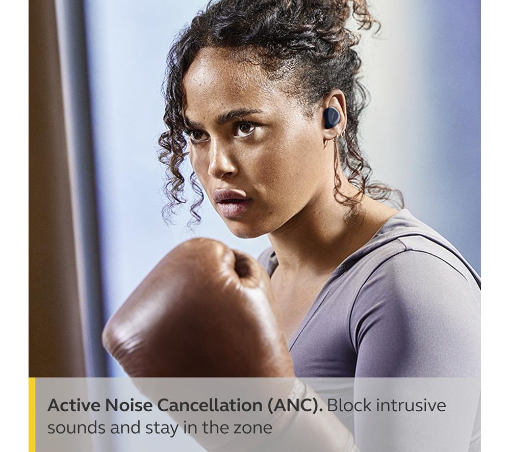 JABRA Elite 4 Active Wireless Bluetooth Noise-Cancelling Sports Earbuds - Navy - image 5