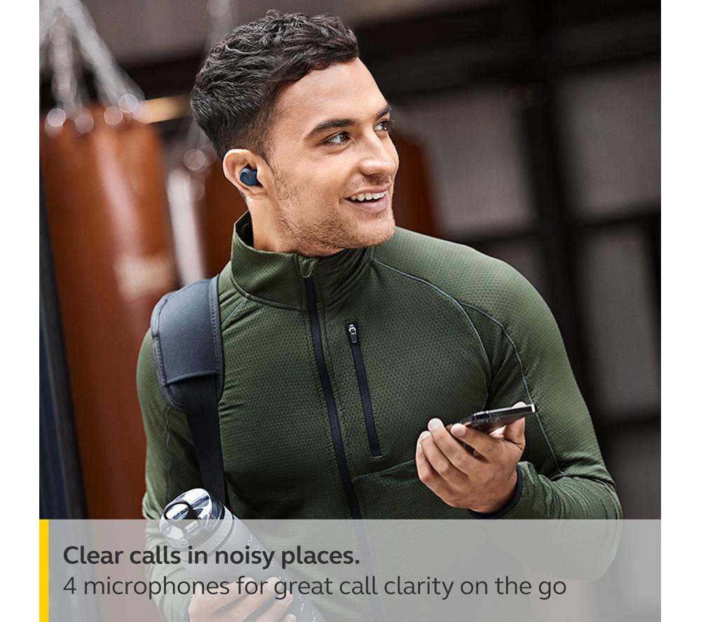 JABRA Elite 4 Active Wireless Bluetooth Noise-Cancelling Sports Earbuds - Navy - image 8