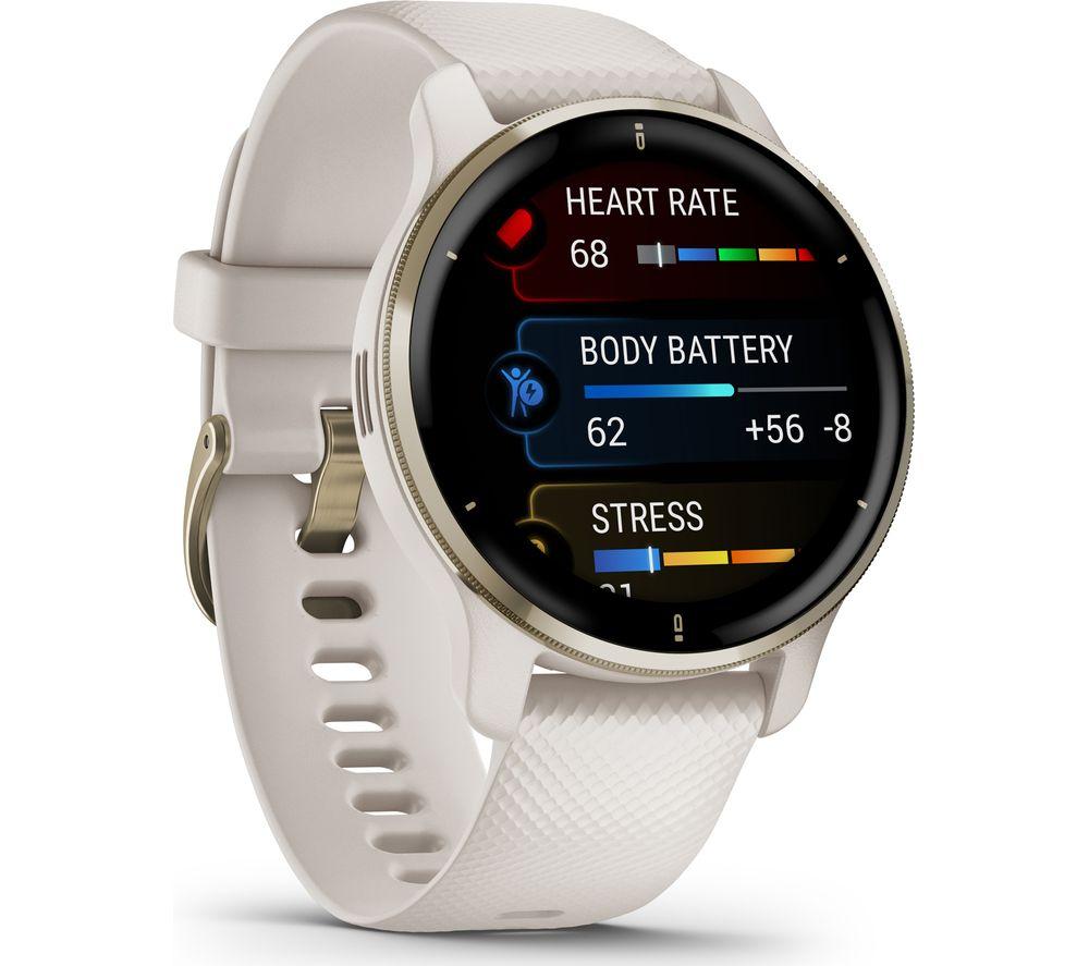 GARMIN Venu 2 Plus - White Cream & Gold - image 9