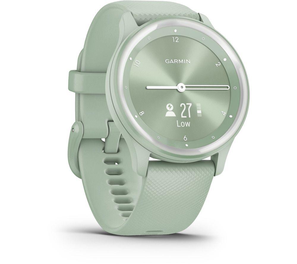 Buy GARMIN vivomove Sport Cool Mint Silicone Strap Small Currys