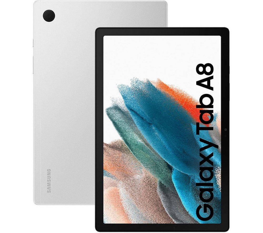 Image of SAMSUNG Galaxy Tab A8 10.5" 4G Tablet - 32 GB, Silver, Silver/Grey
