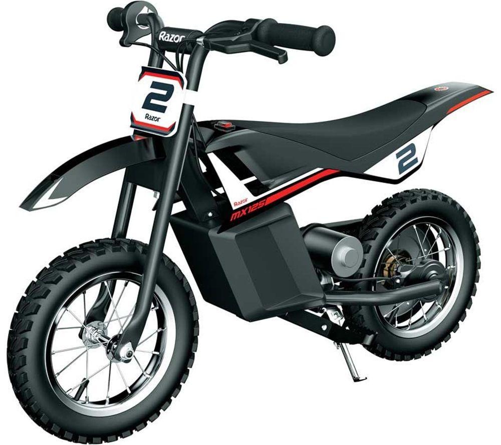 RAZOR Dirt Rocket MX125 Electric Kids Motorbike - Black, Black