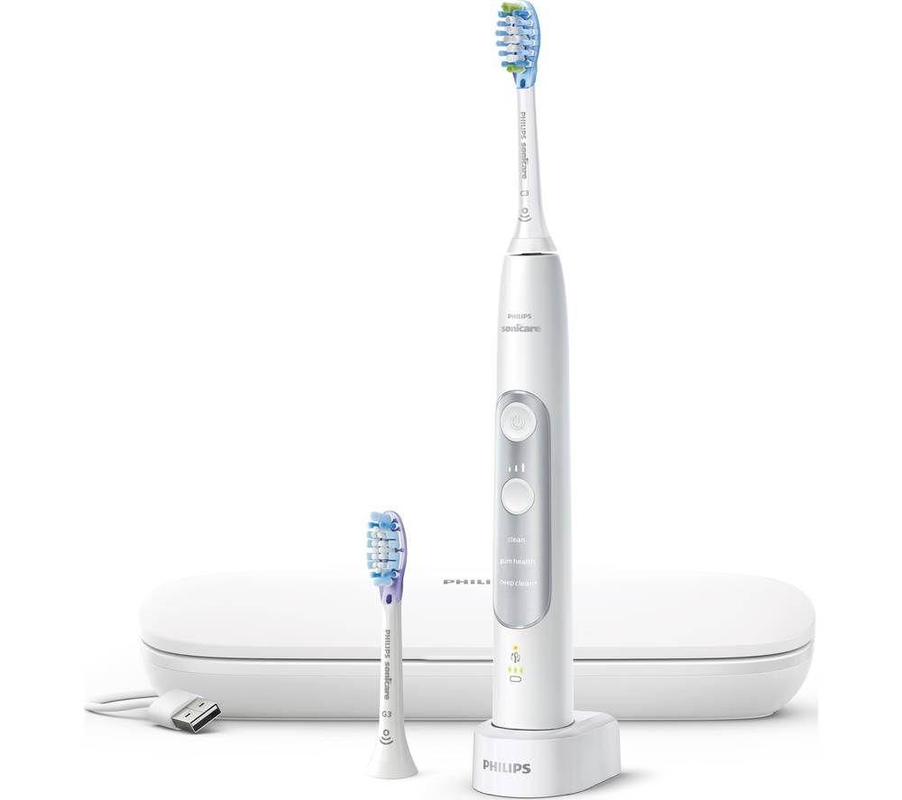 PHILIPS Sonicare ExpertClean 7300 Electric Toothbrush - White Silver, White
