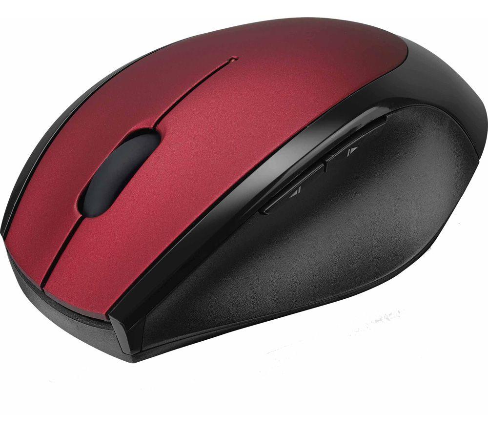 LOGIK LWLMRD23 Wireless Optical Mouse - Red image number 2 of 5