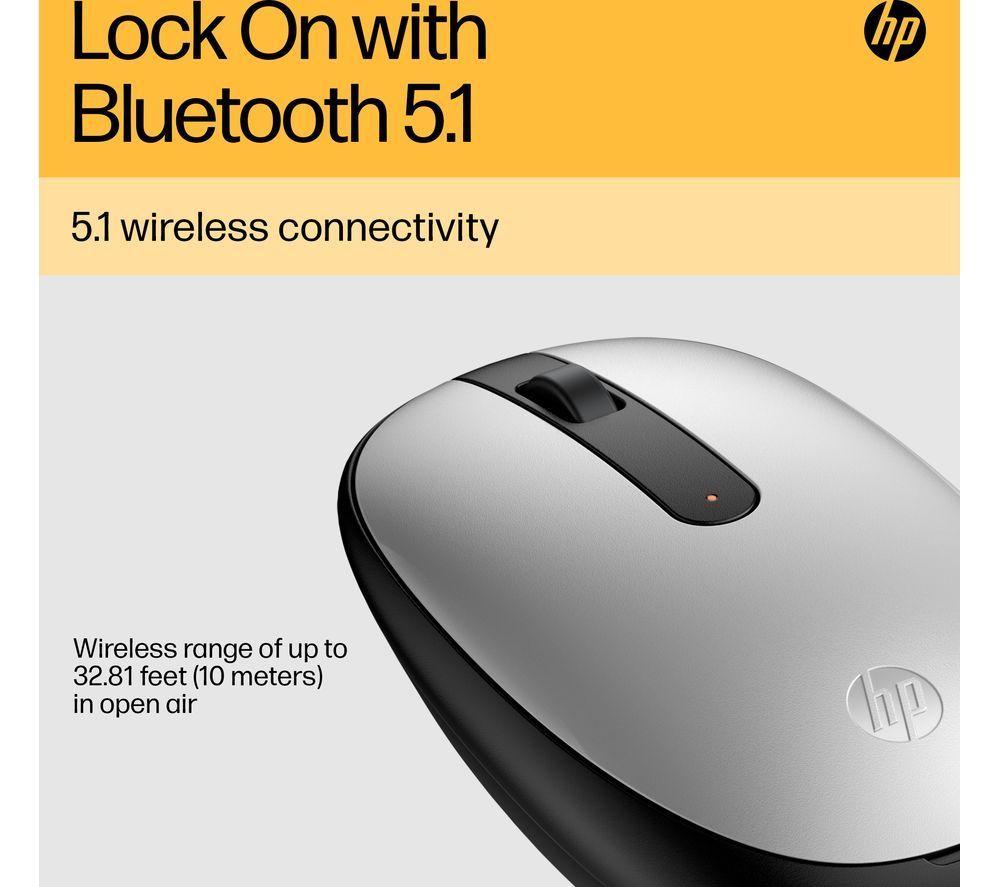HP 240 Bluetooth Wireless Optical Mouse - Silver image number 5 of 10