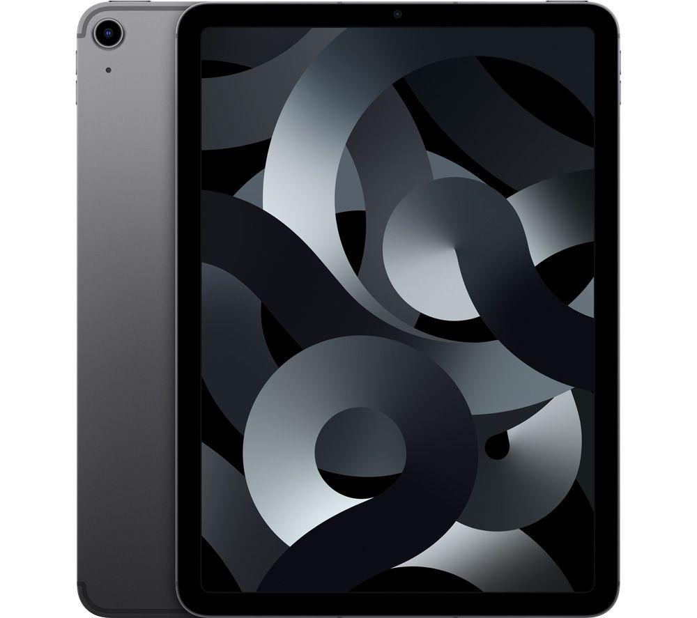 APPLE 10.9 iPad Air Cellular (2022) - 256 GB, Space Grey, Silver/Grey