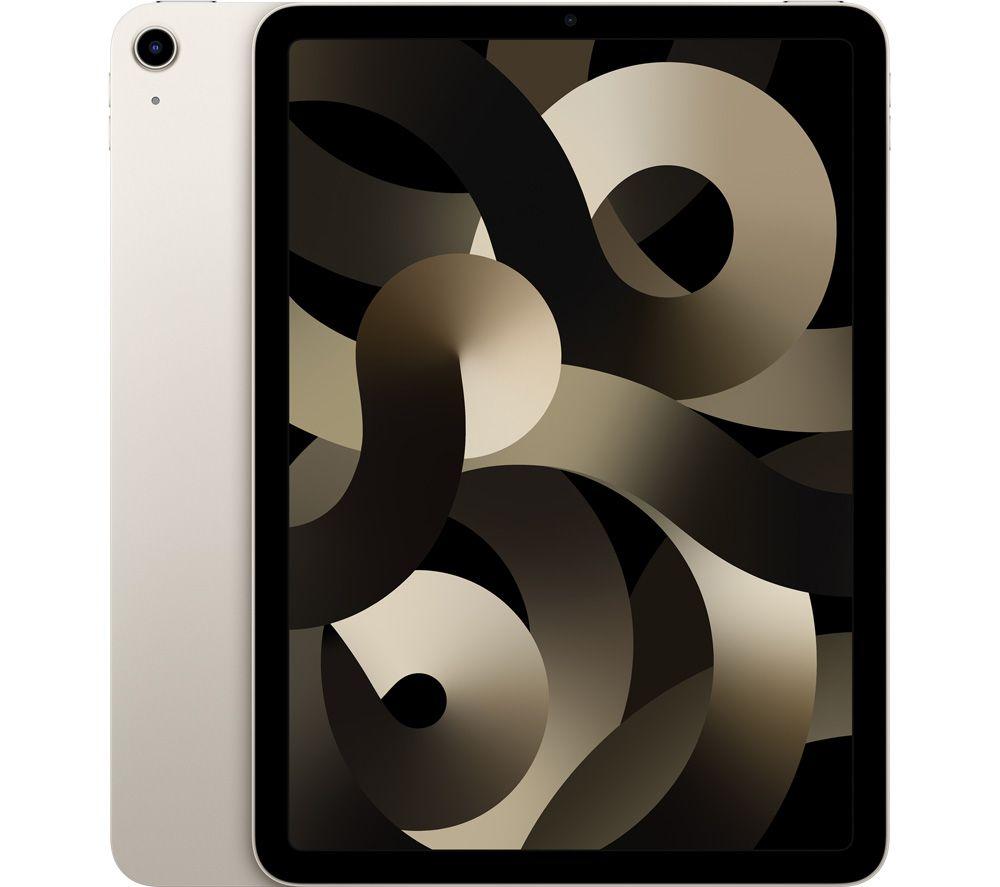 APPLE 10.9 iPad Air (2022) - 256 GB, Starlight, White,Silver/Grey