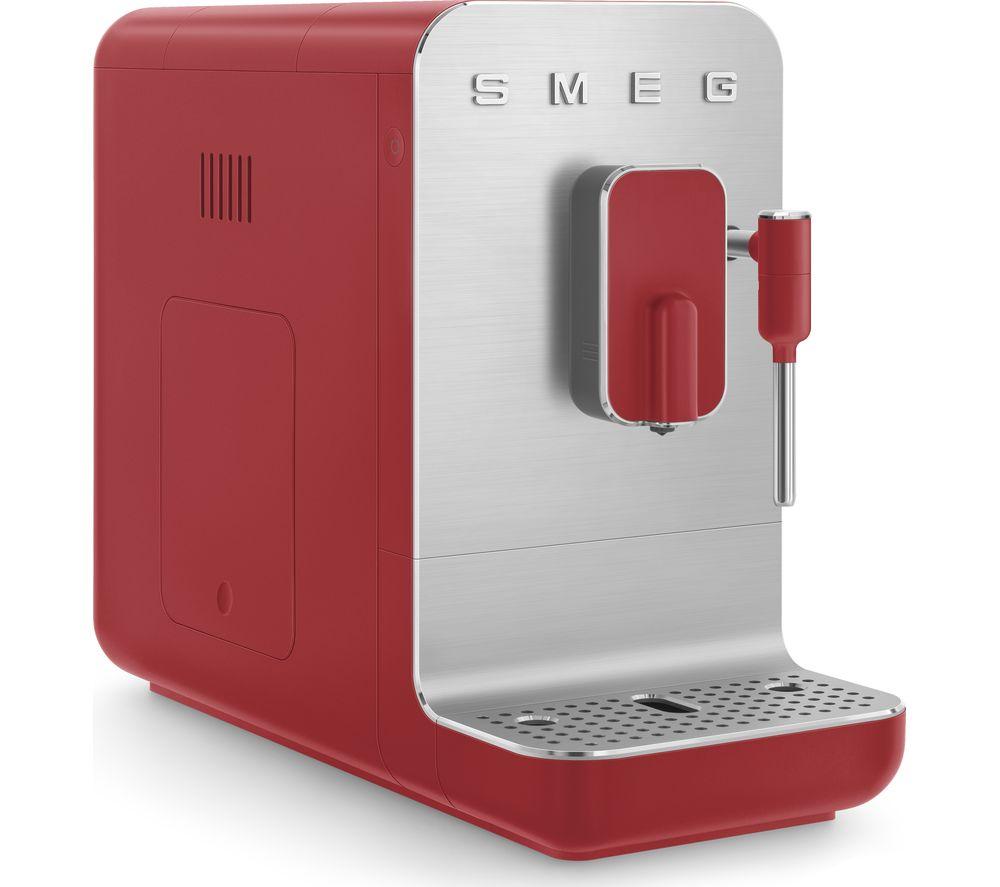 SMEG BCC02RDMUK Bean to Cup Coffee Machine - Matte Red, Red