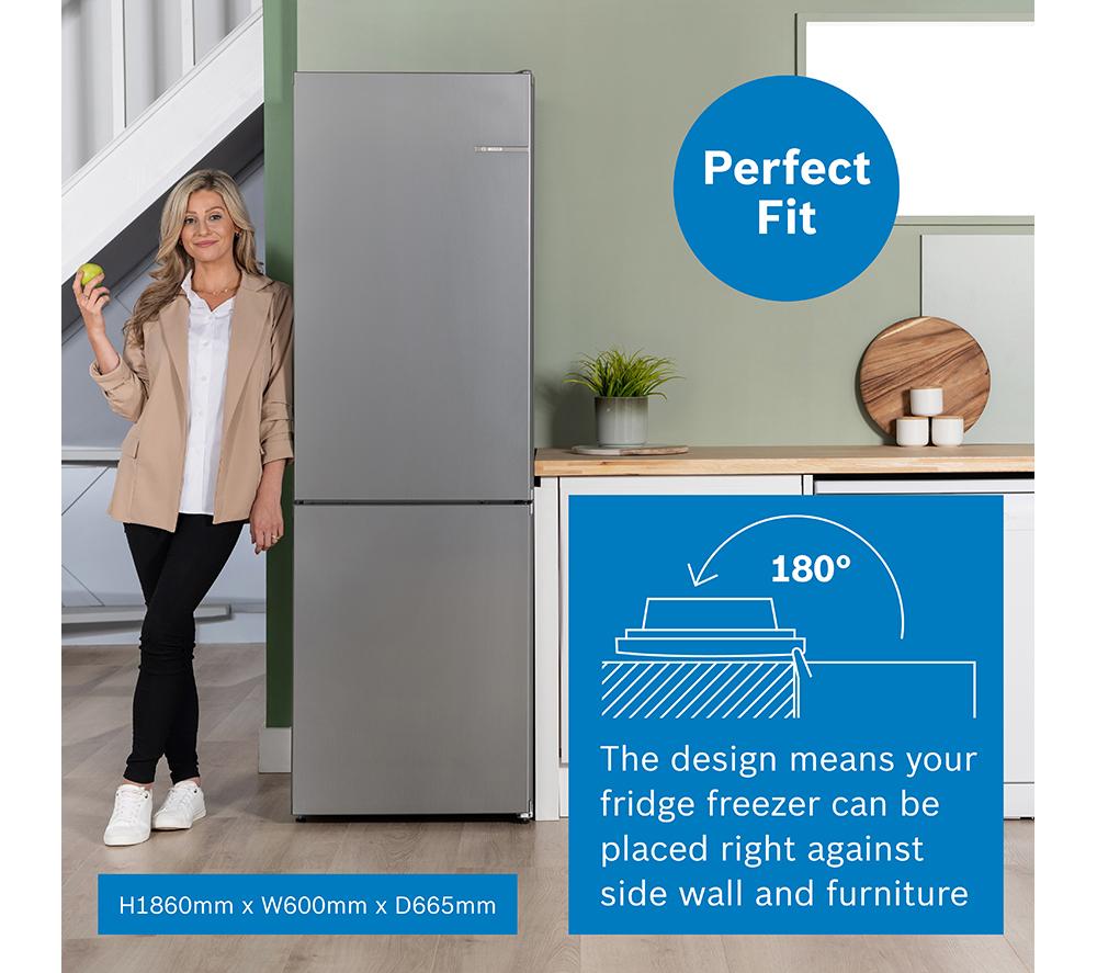 BOSCH Series 4 KGN362LDFG 60/40 Fridge Freezer - Inox image number 2 of 13