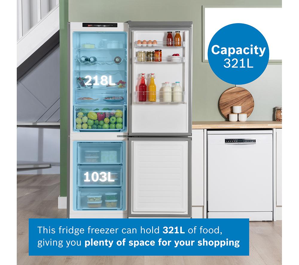 BOSCH Series 4 KGN362LDFG 60/40 Fridge Freezer - Inox image number 8 of 13