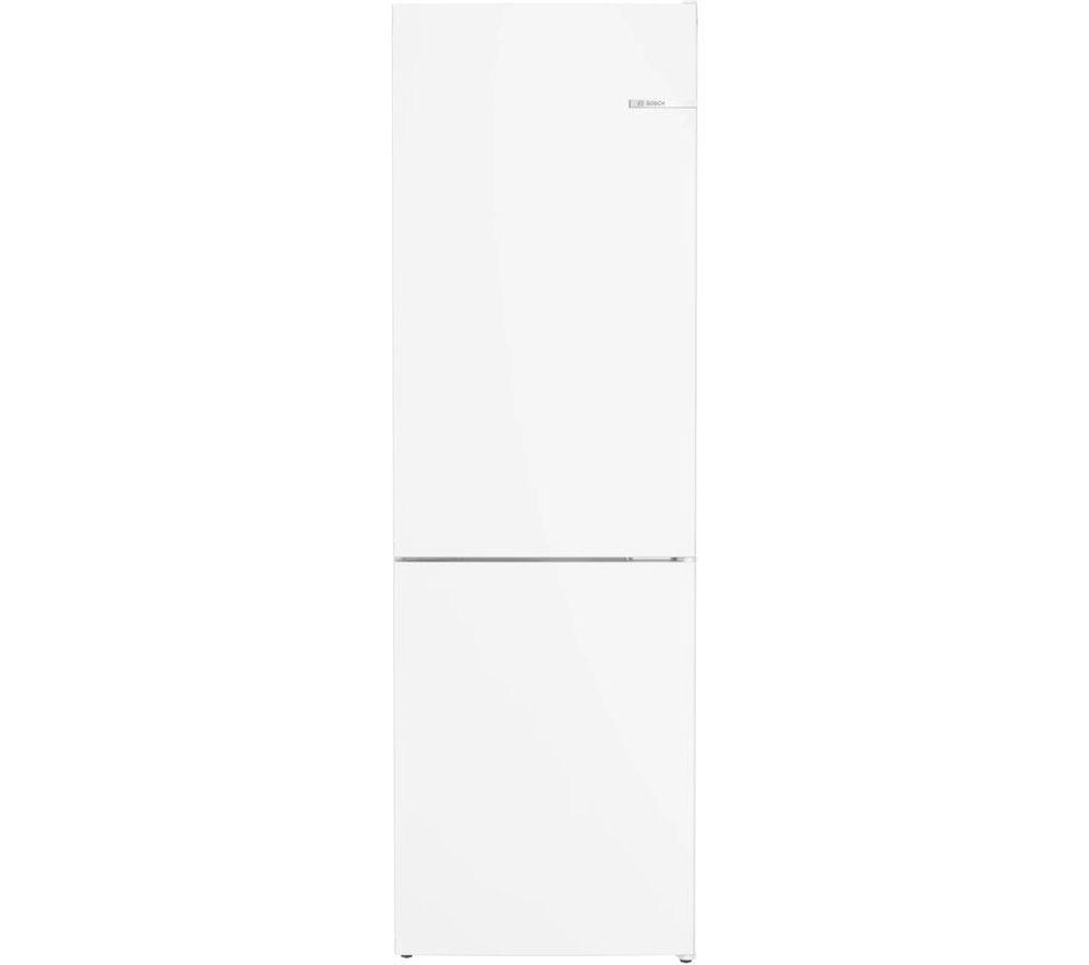 BOSCH Series 4 KGN362WDFG 60/40 Fridge Freezer - White, White