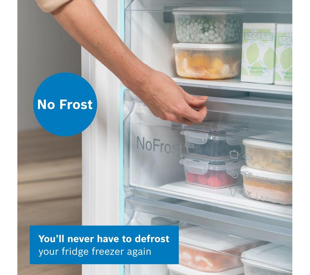 BOSCH Series 4 KGN362WDFG 60/40 Fridge Freezer - White image number 6 of 20