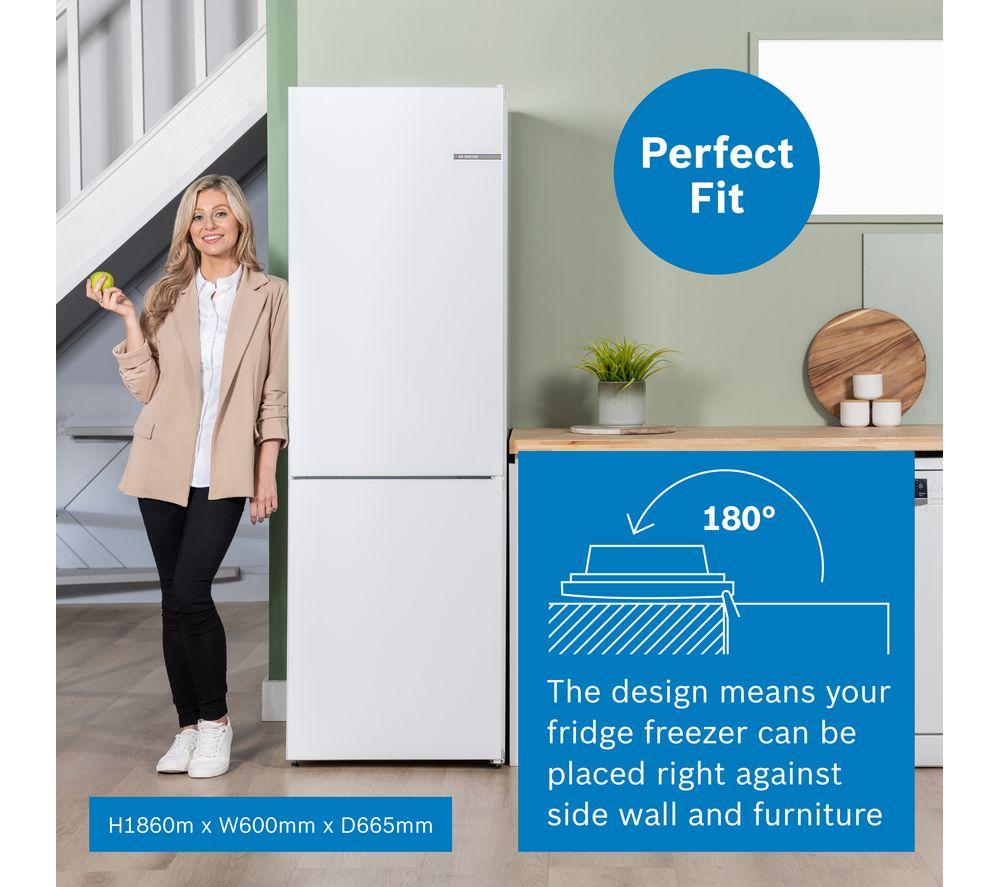 BOSCH Series 4 KGN362WDFG 60/40 Fridge Freezer - White image number 7 of 20