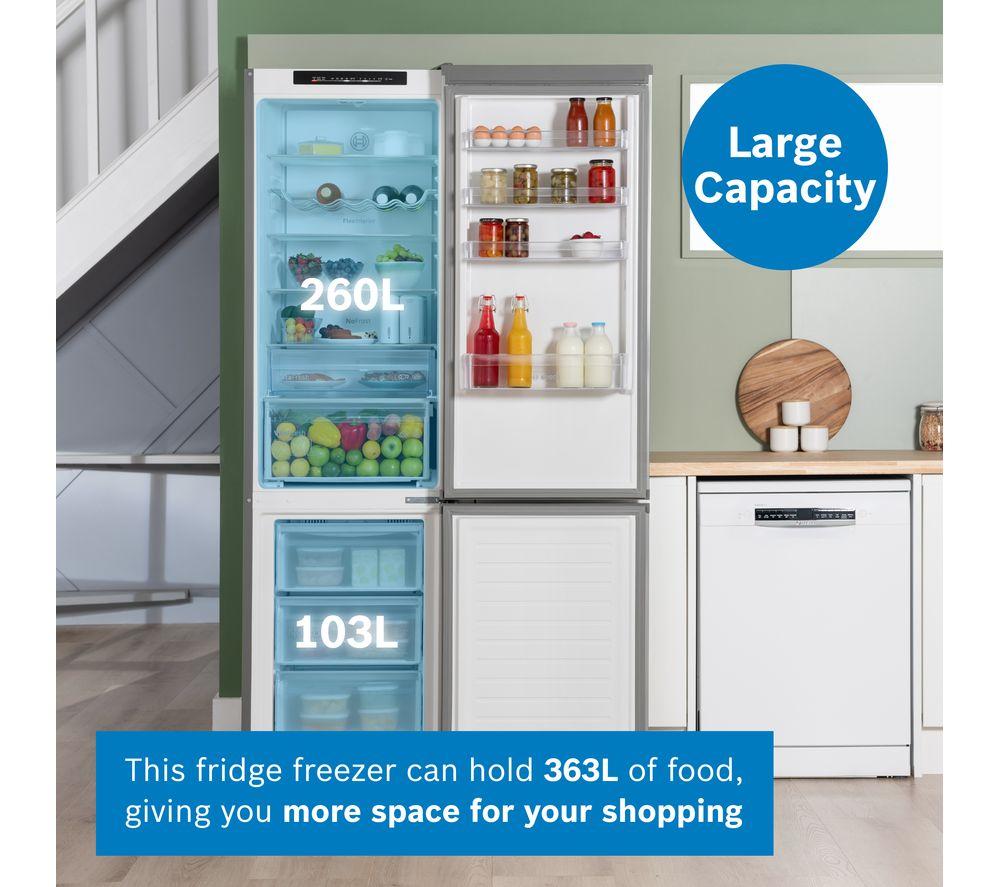 BOSCH Series 4 KGN392LDFG 70/30 Fridge Freezer - Inox image number 3 of 18