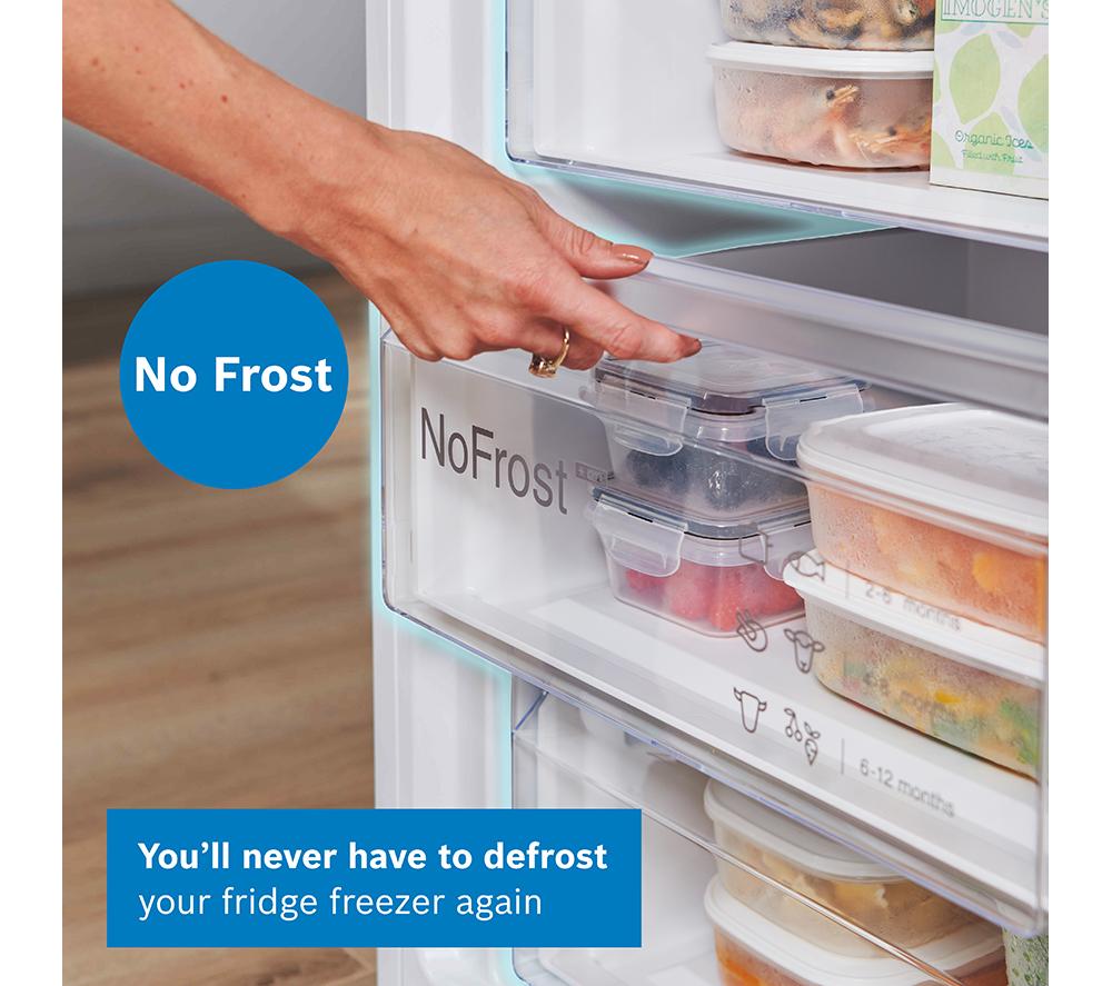 BOSCH Series 4 KGN392WDFG 70/30 Fridge Freezer - White image number 5 of 19
