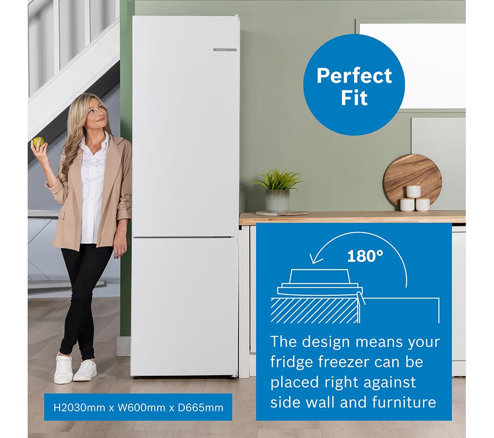 BOSCH Series 4 KGN392WDFG 70/30 Fridge Freezer - White image number 6 of 19