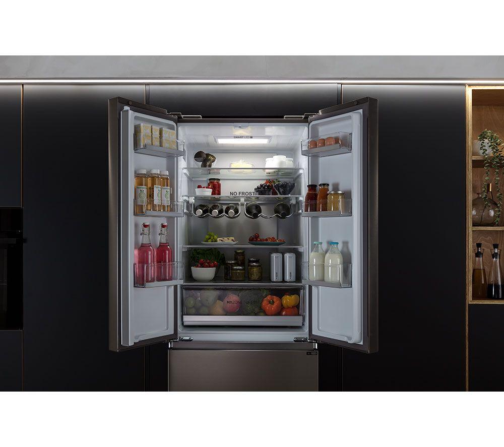 HAIER HFR5719ENMP Fridge Freezer - Platinum Inox image number 9 of 12