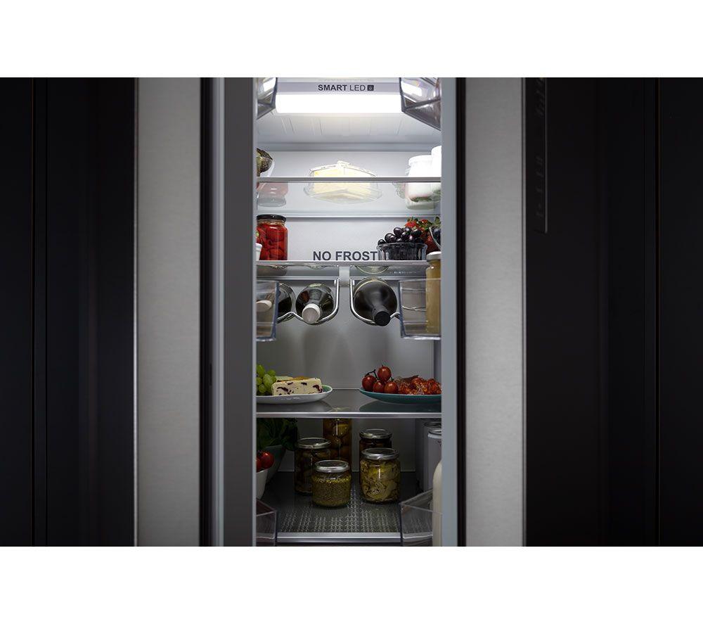 HAIER HFR5719ENMP Fridge Freezer - Platinum Inox image number 10 of 12