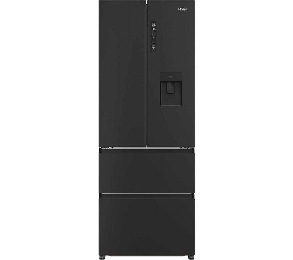 HAIER HFR5719EWPB Fridge Freezer - Slate Black