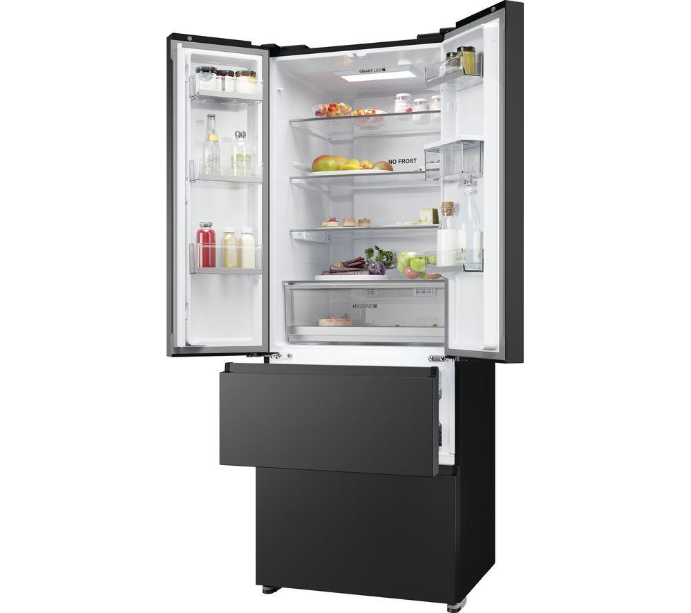 HAIER HFR5719EWPB Fridge Freezer - Slate Black image number 4 of 16