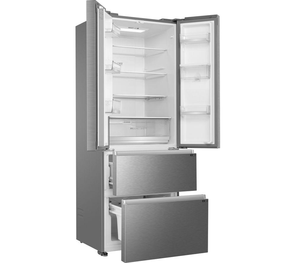 HAIER HFR5719EWMP Fridge Freezer - Platinum Inox image number 2 of 19