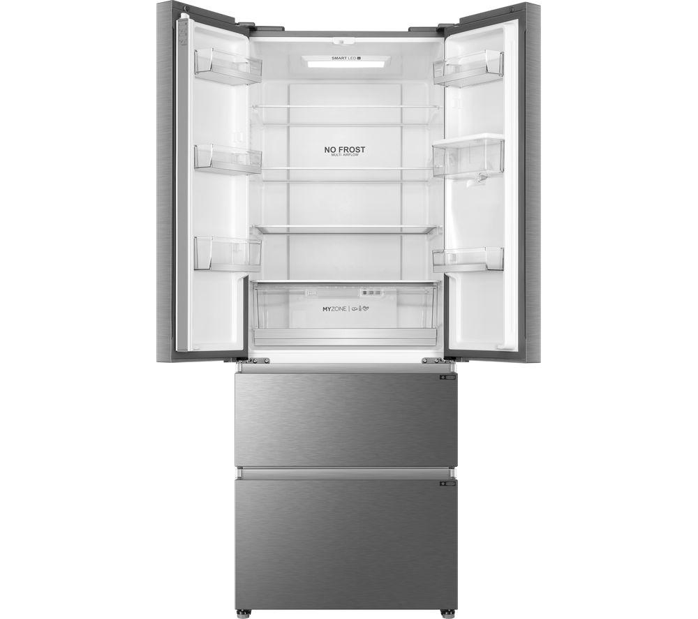 HAIER HFR5719EWMP Fridge Freezer - Platinum Inox image number 4 of 19