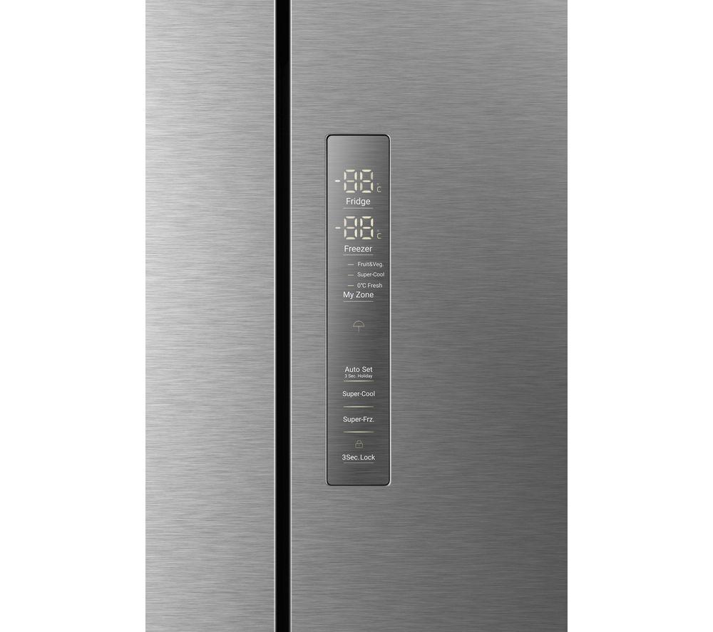 HAIER HFR5719EWMP Fridge Freezer - Platinum Inox image number 11 of 19